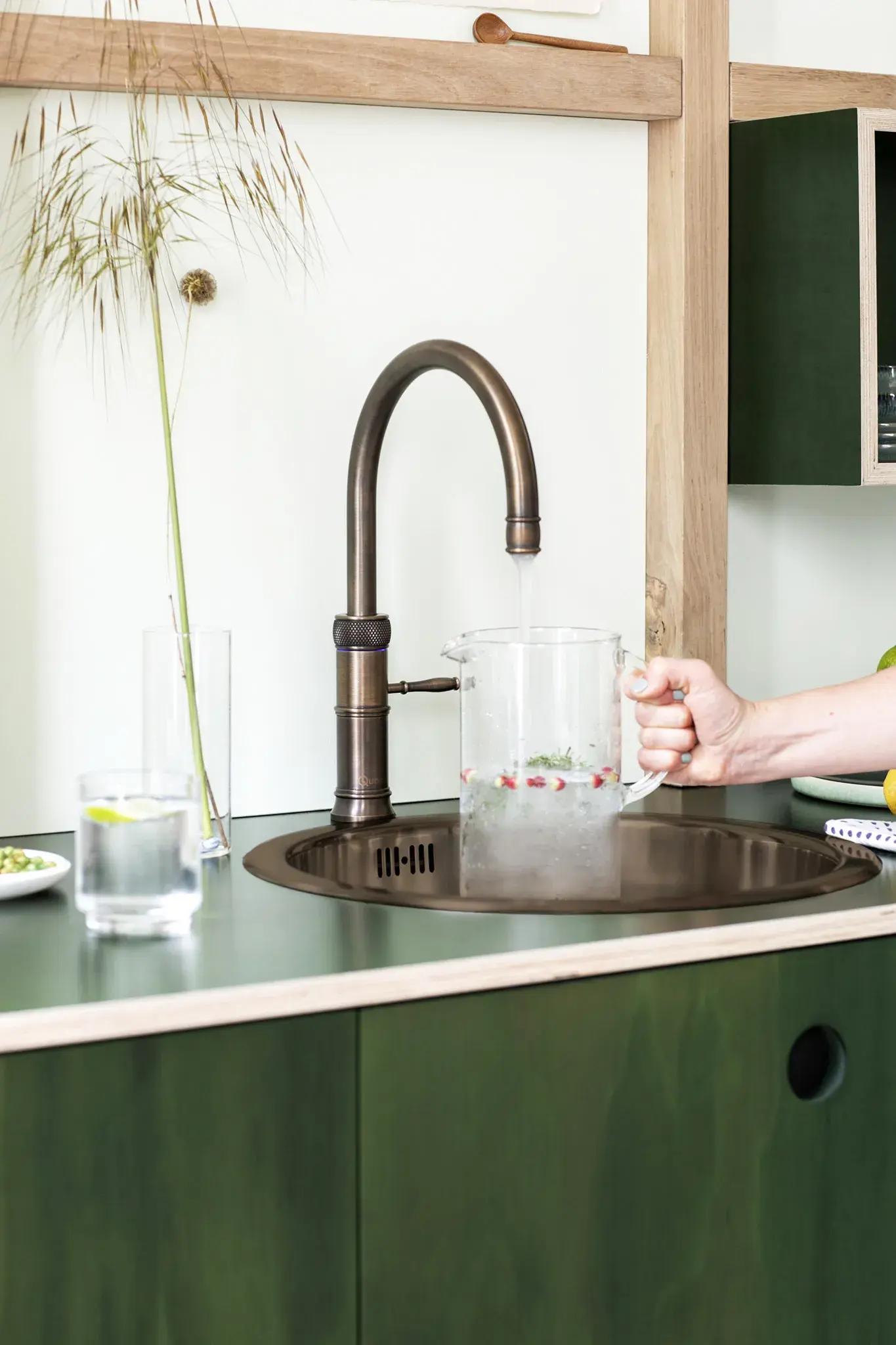 Quooker Fusion Round Messing Patina